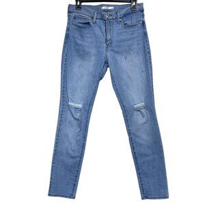 Levi’s Light Wash Distressed Slimming Skinny Jeans, Women’s Size 30 Mid Rise